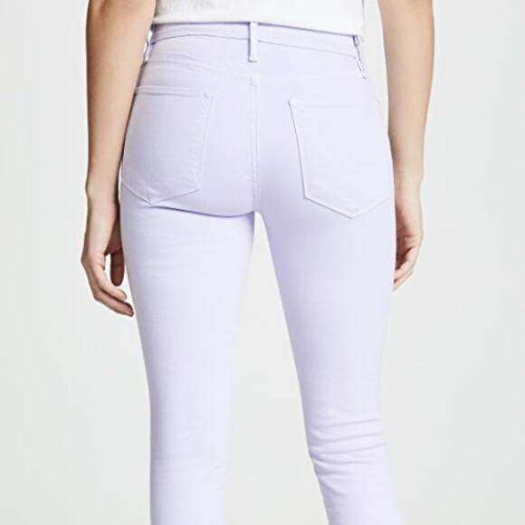FRAME Le High Skinny Raw Edge Jeans Lavender 26 - Picture 3 of 12
